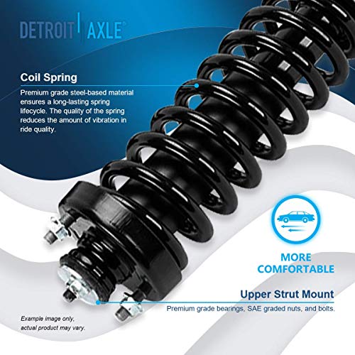 Image of Detroit Axle - Front Struts + Inner Outer Tie Rods & Boots + Sway Bar Links + Lower Ball Joints Replacement for 97-01 Honda CR-V - 12pc Set