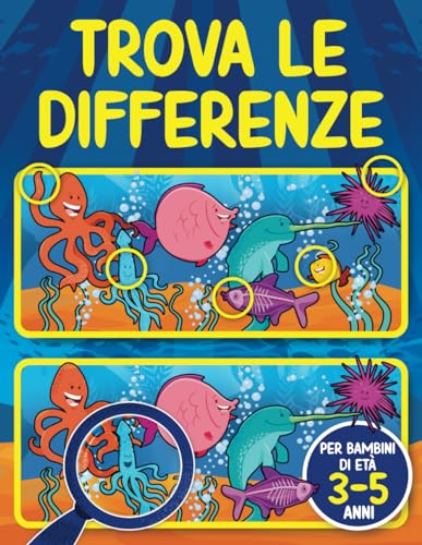  Trova le Differenze per bambini di età 3-5 anni: 65 puzzle  300+ differenze  Libro delle attività  Libro delle differenze per bambini di 3, 4 e 5 anni