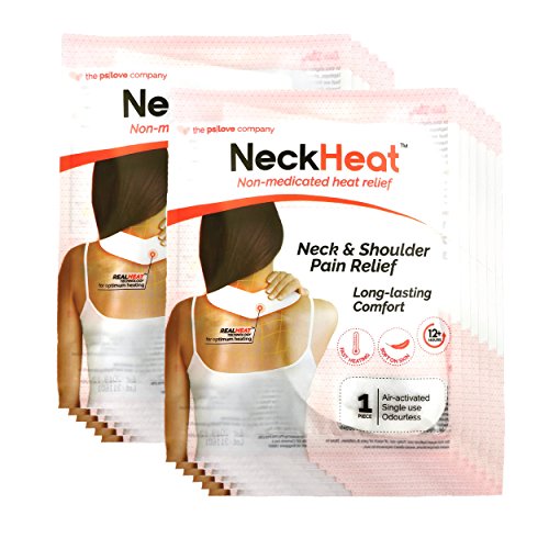 NeckHeat Air-Activated Neck & Shoulder Pain Relief Heat Therapy Patch - Pack of 12 (Patches/Wraps/Pads)