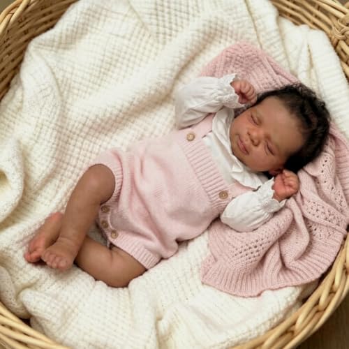 Muñeca Reborn Negra Realista Cuerpo Completo 18 Pulgadas miniatura 6