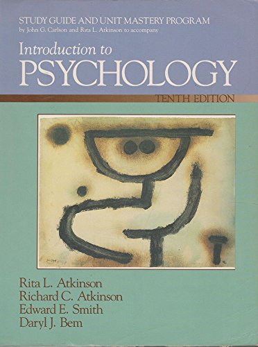 Introduction to Psychology 0155436937 Book Cover