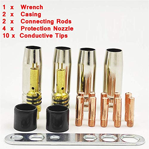 Conjunto de 19 peças de ferramentas de solda para bico, bucha cônica da LIZHOUMIL, kit de peça de bo