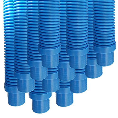 Puri Tech Universal Swimming Pool Cleaner Durable Hose 48 Long Blue Color 12 Pack Universal Fit Including Hayward Navigator, Pool Vac Ultra, AquaBug, Polaris ATV and More