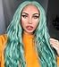 Produktbild Mildiso Perücke Damenperücke Grün Lang Gewellt Locken Natürlich/Für Frauen Alltag Anime Cosplay Kostümparty Halloween Karneval 016D