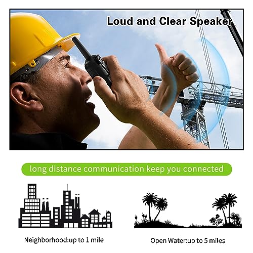 Image of Walkie Talkies Long Range for Adults,FRS Radio Rechargeable Walkie Talkie 6 Pack Baofeng F22 Waki Taki,NOAA,Flashlight,Type-C Charger Wakey Takey for Camping Outdoor Cruise