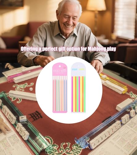 Notas transparentes Mahjong Line Finder para jugadores (320 piezas) miniatura 7