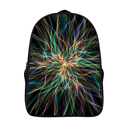 Mochila de moda artística infantil de 40cm con diseño 3D para viaje y ocio