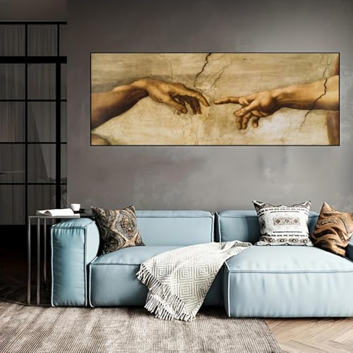 Toile murale moderne Adam pour décoration salon et chambre cosy - 6