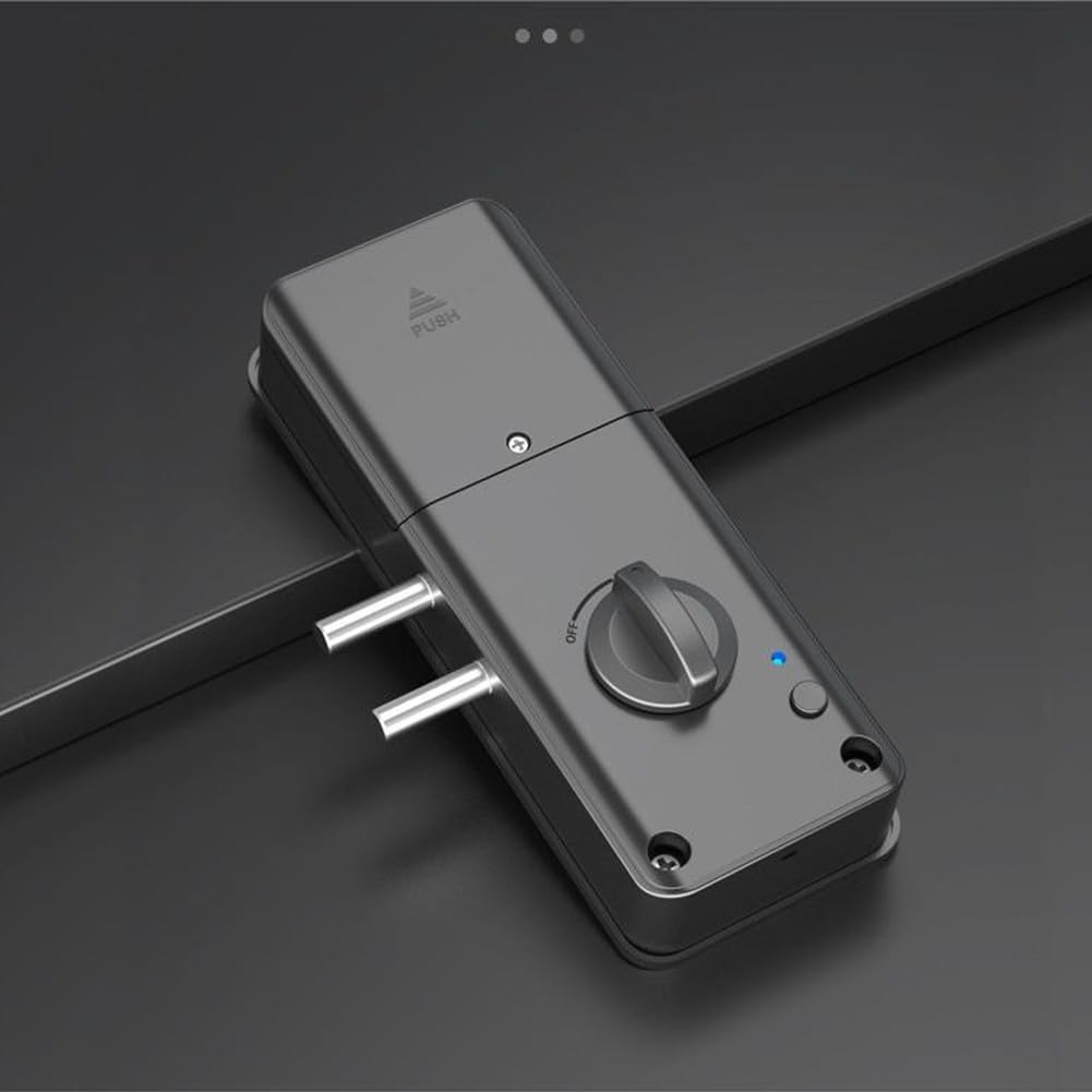 Cerradura de puerta de madera electrónica, cerrojo inteligente digital invisible con tarjeta IC para el hogar, oficina, apartamento, instalación sin perforación