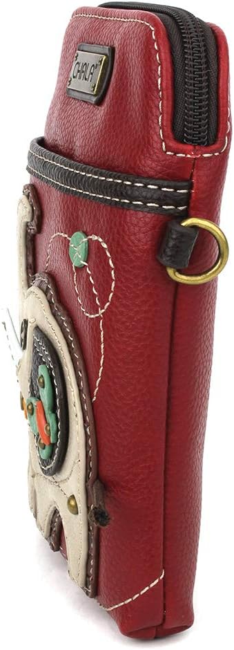 CHALA Wilderness Animal Collection Cell Phone Crossbody Purse-Women PU Leather/Canvas Multicolor Handbag w/Adjustable Strap - Image 4