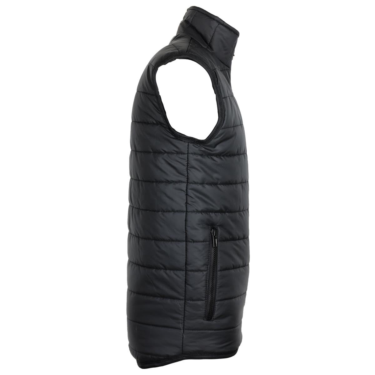 Kinder Winter Reitweste Steppweste Winterweste Moni mit gesticktem Pferdekopf Schwarz – Warm, Gefüttert, Winterreitweste perfekt für Reiterinnen