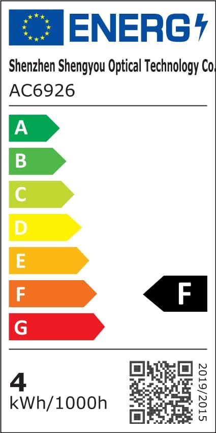 EU Energy Efficiency Label for AC6926
