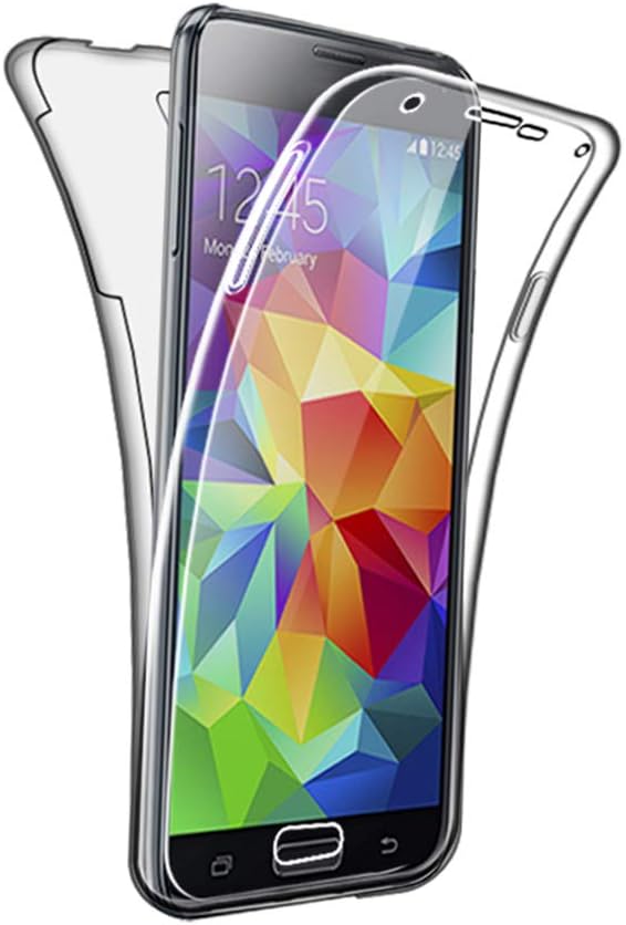 SDTEK Case Compatible with Samsung Galaxy S5 / S5 Neo, Full Body Protection 360 Gel Phone Cover Clear Transparent Soft Silicone