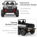 Garvee 24V 4WD 6-Wheel Electric Ride On Dump Truck with Remote Control, 2 Seater Kids Dump Truck Toy for Big Kids Ages 3+, Includes Interactive Shovel, Dump Bed, LED Lights & Music Player