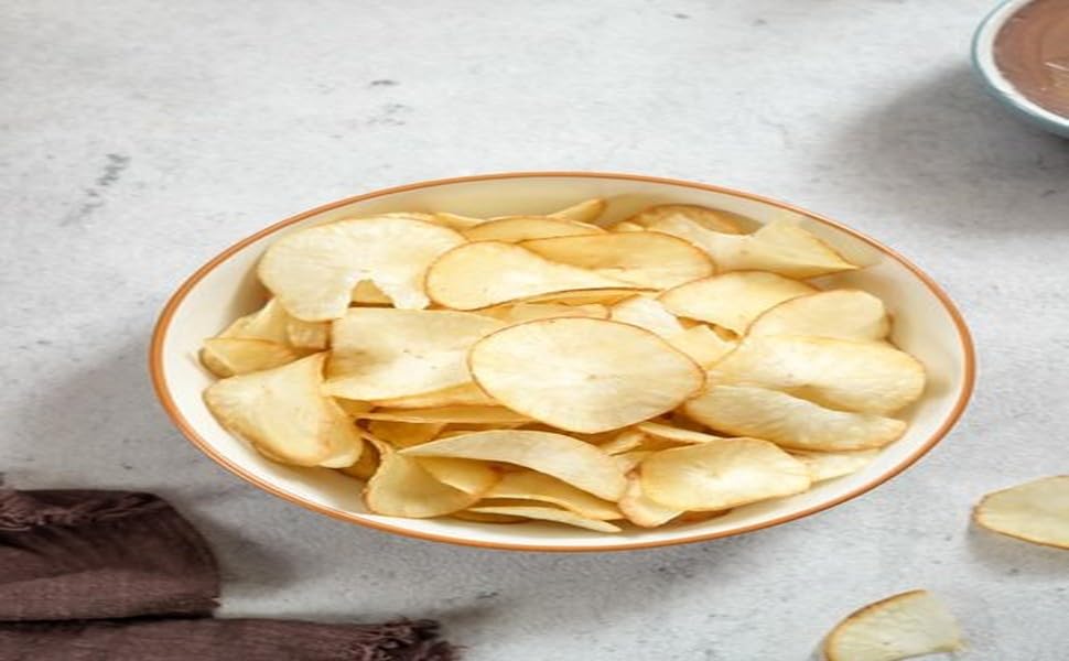 Worth2Deal Kerala Homemade Non-Spicy Tapioca Chips | Authentic Kappa Chips | Organic Kerala Snacks | Crispy Tea-Time Snack | Export Quality | 500g Pack 2