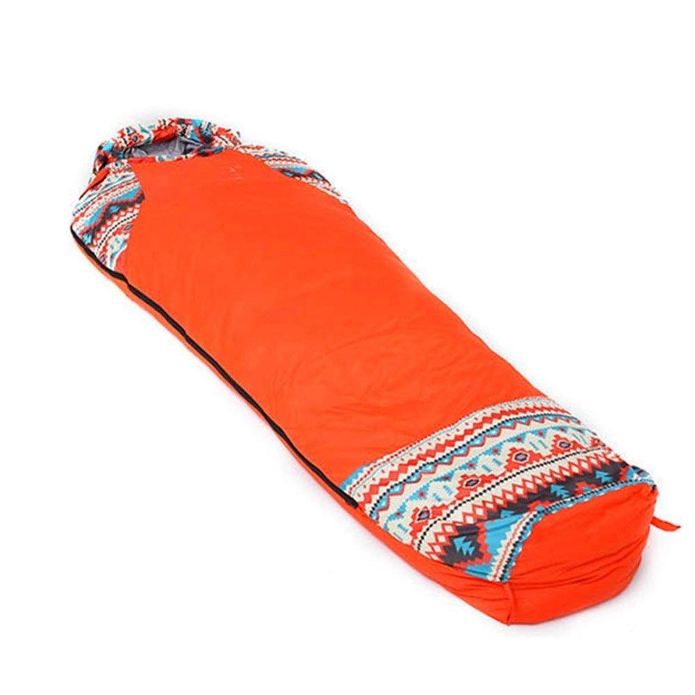 Camping-Schlafsäcke für Groß und Groß Ethnische Art Erwachsener Schlafsack All Season Camping Maxi-warm und leicht Stitching-Umschlag-Schlafsack 100% wasserdicht Compression Tragetasche Ideal for Wand Sport & Freizeit