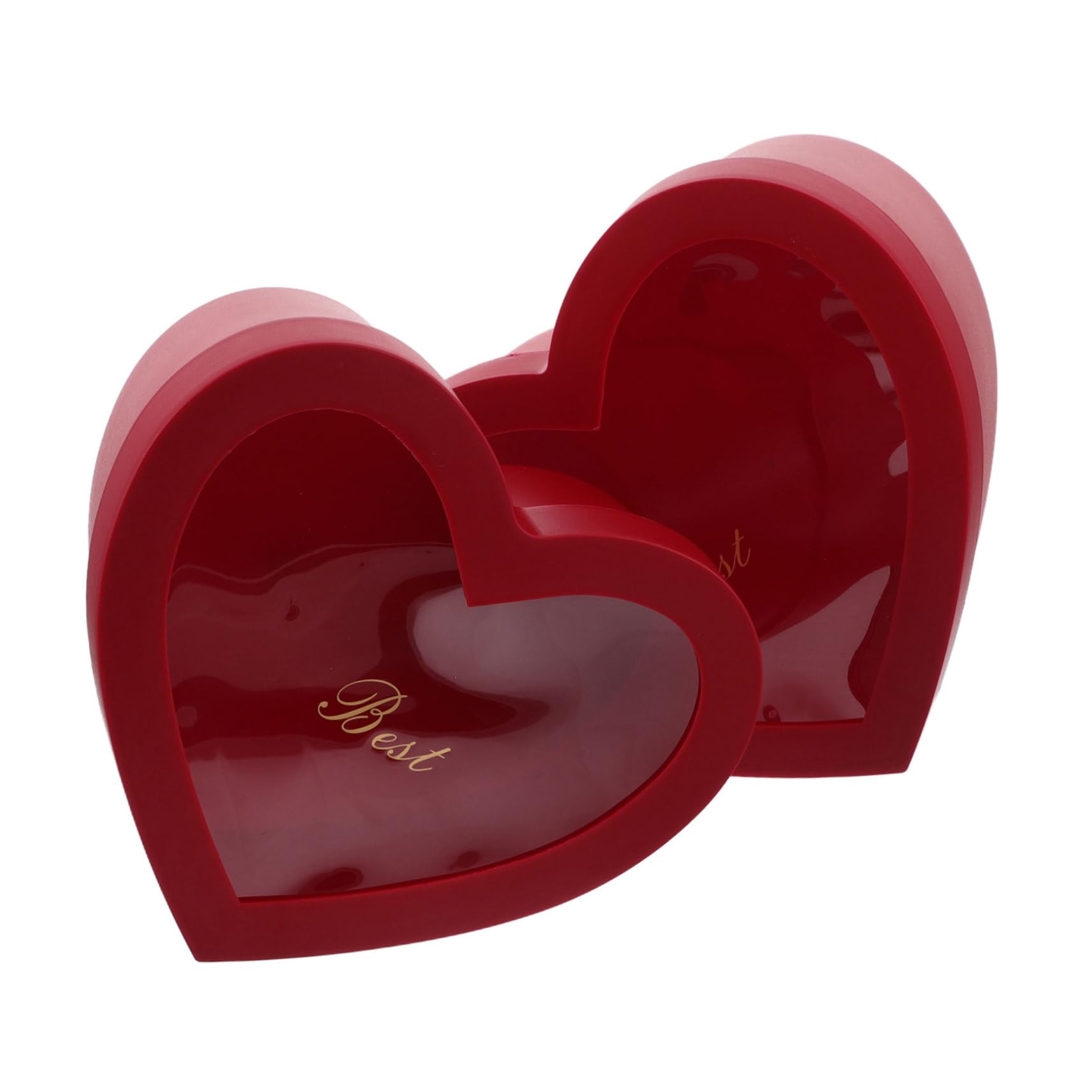 BESTYASH 2stücke Herzförmige Geschenkboxen Rot Präsentboxen Für Blumen Parfüm Und Make-up Für Valentinstag Muttertag Und Hochzeiten Mit Kreativen Kombinationsmöglichkeiten