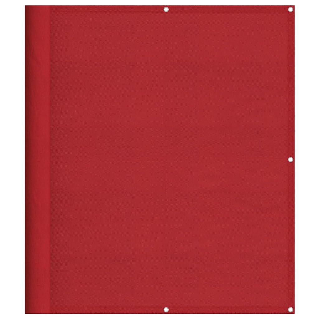 vidaXL Balcony Screen Red 120x800 cm 100% Polyester Oxford, garden screen, outdoor screen, fence privacy screen, garden privacy screen, fence screen