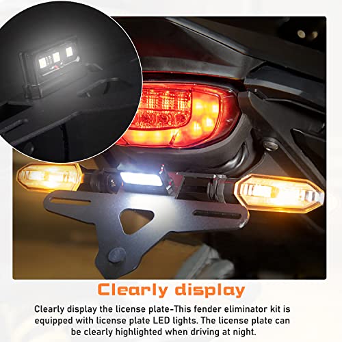 Kit élimination garde-boue CB650R CBR650R avec éclairage LED intégré - 4