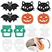 Umigy 12 Pcs Halloween Cleaning Sponges Cute Kitchen Scrub Sponges Ghost Bat Pumpkin Cat Sponge Temperature Sensitive Non Scratch Household Cleaning Sponges Scrubber for Dish Pots and Pans Dishwashing