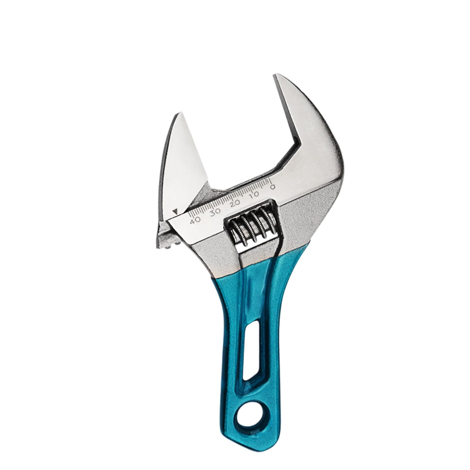 YHAILI Heavy Duty Compact Adjustable Wrench Spanner With Wide Jaw Short Handle Carbon Steel Ergonomic Grip For Plumbing Repair