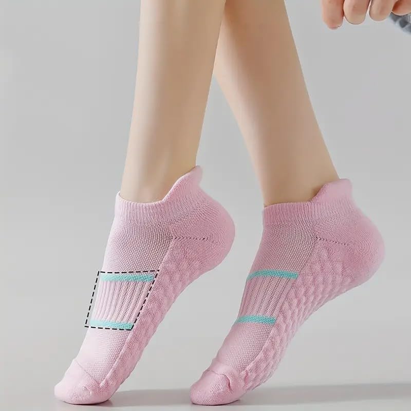 Calzini Sportivi a Righe da Donna, alla Caviglia, assorbenti, Traspiranti, Morbidi e Comodi, for Il Tempo Libero, da Corsa(12 Pairs Mix)