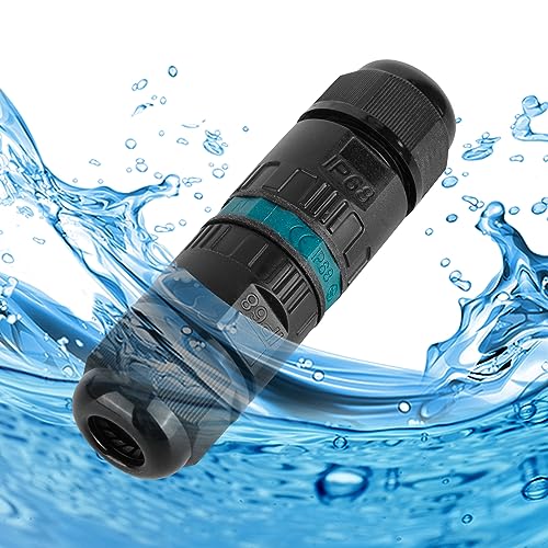 Kabelverbinder Wasserdicht Ip68 - Kabelverbinder Wasserdicht 3-Polig Erdkabel Verbindungsmuffe Für Ø3-12 Mm Kabeldurchmesser,2 Stück Verteilerdose Außen Wasserdicht Verbindungsbox Schwarz