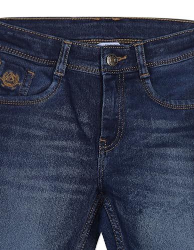 Image of U.S. Polo Assn. Kids Boy's Slim Jeans (UKJENR0001 DK. Blue EXS)