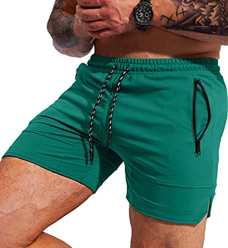 Pudolla Herren Gym Workout Shorts Gewichtheben Bodybuilding Shorts Cover