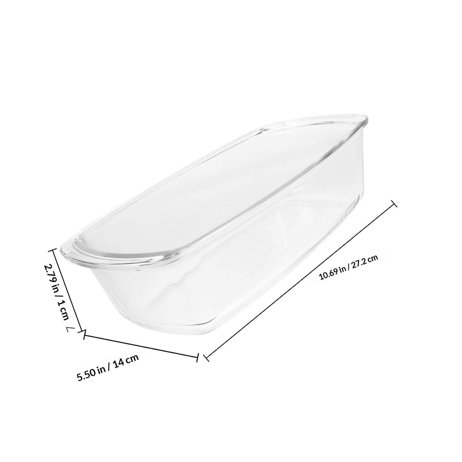 Moule Rectangulaire en Verre 1,8 L pour Cuisson Homogène et Résistance aux Chocs, Plat de Service Mie et Gâteau la Maison