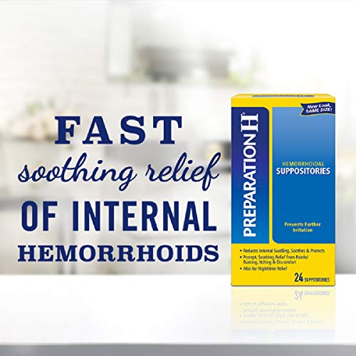 Preparation H 305732883113 Hemorrhoid Suppositories For Itching And Discomfort Relief - 12 Count  thumb #1