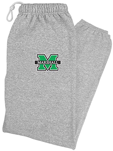 LOGOVISION Marshall University School Logo Mens Jogger Sweatpants, Athletic Heather, Large