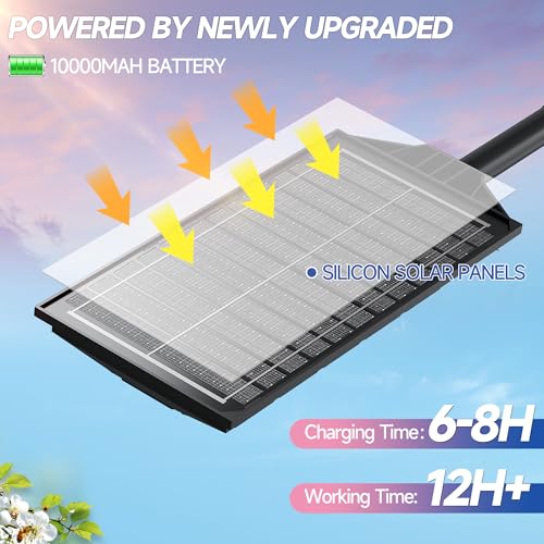 Solar Lights Outdoor for Outside, Waterproof Solar Street Lights Outdoor, 6500K Dusk to Dawn Security Flood Lights Motion Sensor with Remote Control for Yard, 4 Pack - Image 4