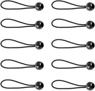 バンジーコード 弾力縄 10個入り ゴムバンド ボールバンジーコード 弾性ロープ キャンプ テント 固定 ロープ に適用する 固定 スクリーン キャンプ テント 家庭用品 バイク 自動車機器 荷台 カーテン (ブラック)