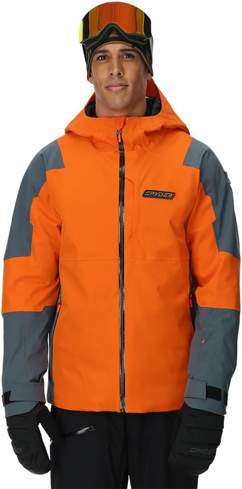 Spyder Taos Shell Ski Jacket (Men's), Flash Orange, X-Large