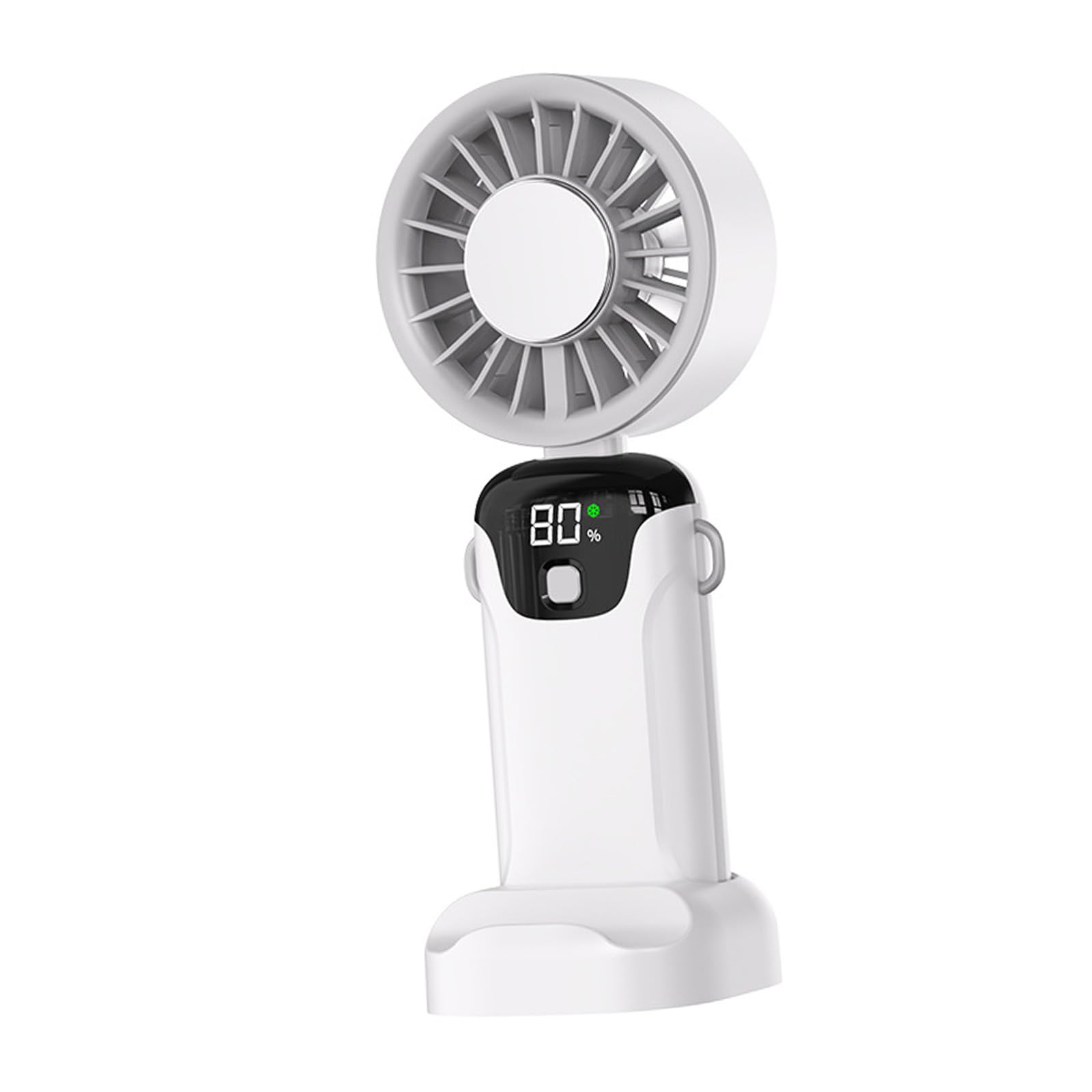 Tsophreniq Portable Handheld Cooling Fan with Refreshing Sensation 5 Speed Levels Rechargeable Power for Travel Work Outdoors Battery Operated Fan