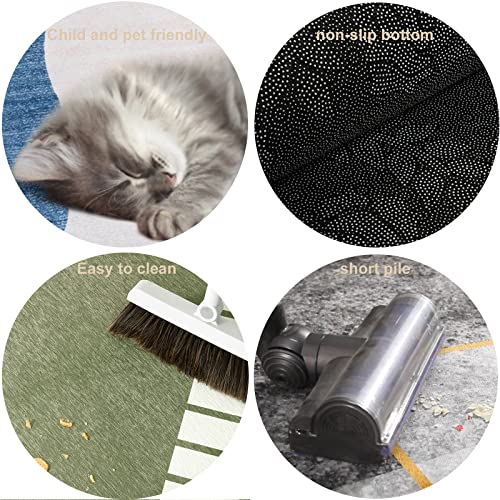 ARUGYTEI Tappeto decorativo rotondo Dimensioni 80