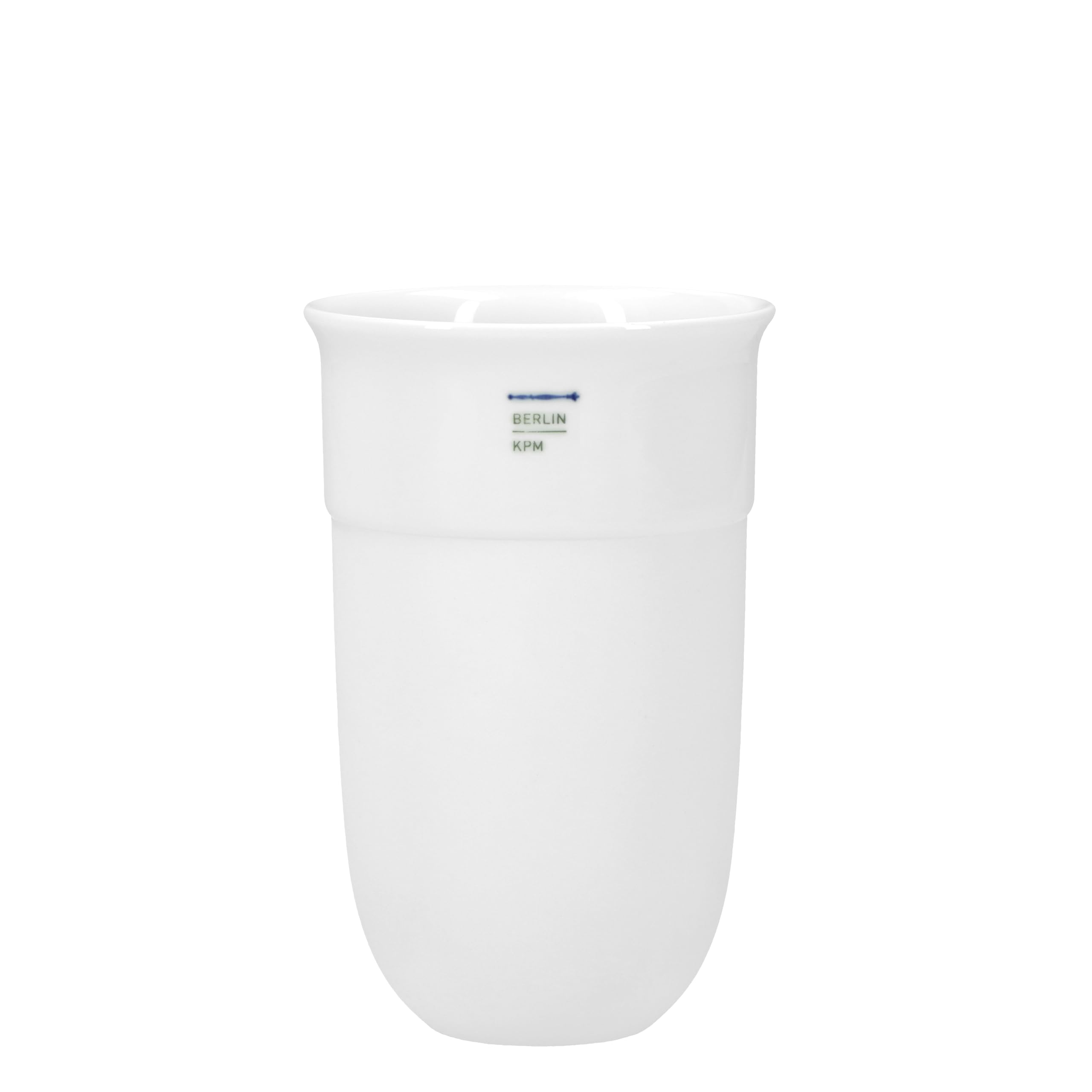 KPM Berlin LAB To-Go kubek, porcelana, kubek do kawy, kubek do kawy na wynos 460 ml, ręcznie wykonany, biały