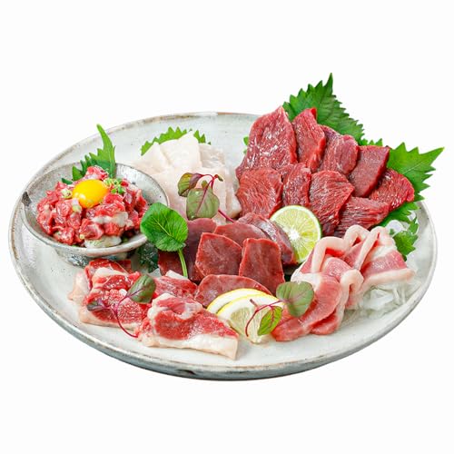阿蘇牧場 熟成×低温調理 馬肉6種セット (350g〜1.5kgから容量選択) 新感覚 小分け 専用醤油 たれ付 お届け月指定可 チルド 冷凍配送 (令和8年2月出荷, 馬肉6種350g)