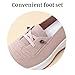 Slip On Orthopedic Sneakers Women Breathable Mesh Knitted Woven Low Top Walking Shoes Lightweight Wide Width Soft Sole Arch Support Non-Slip Comfy 2025 New Comfort Workout Casual Fashion Pink