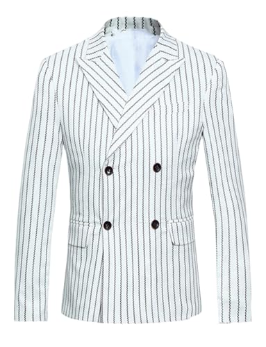 Blazer pour homme veste rayée à double boutonnage idéale pour vos soirées