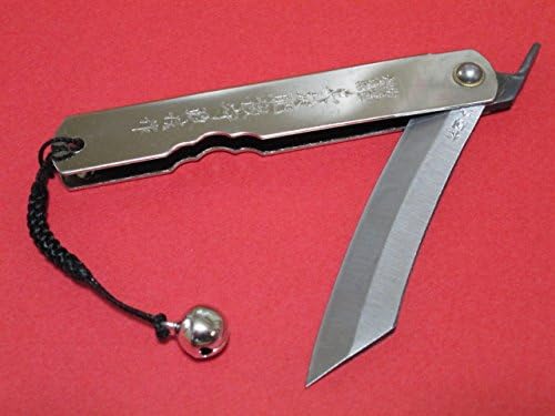 Masanobu/Japanese folding pocket knife/Chrome/With Japanese suzu