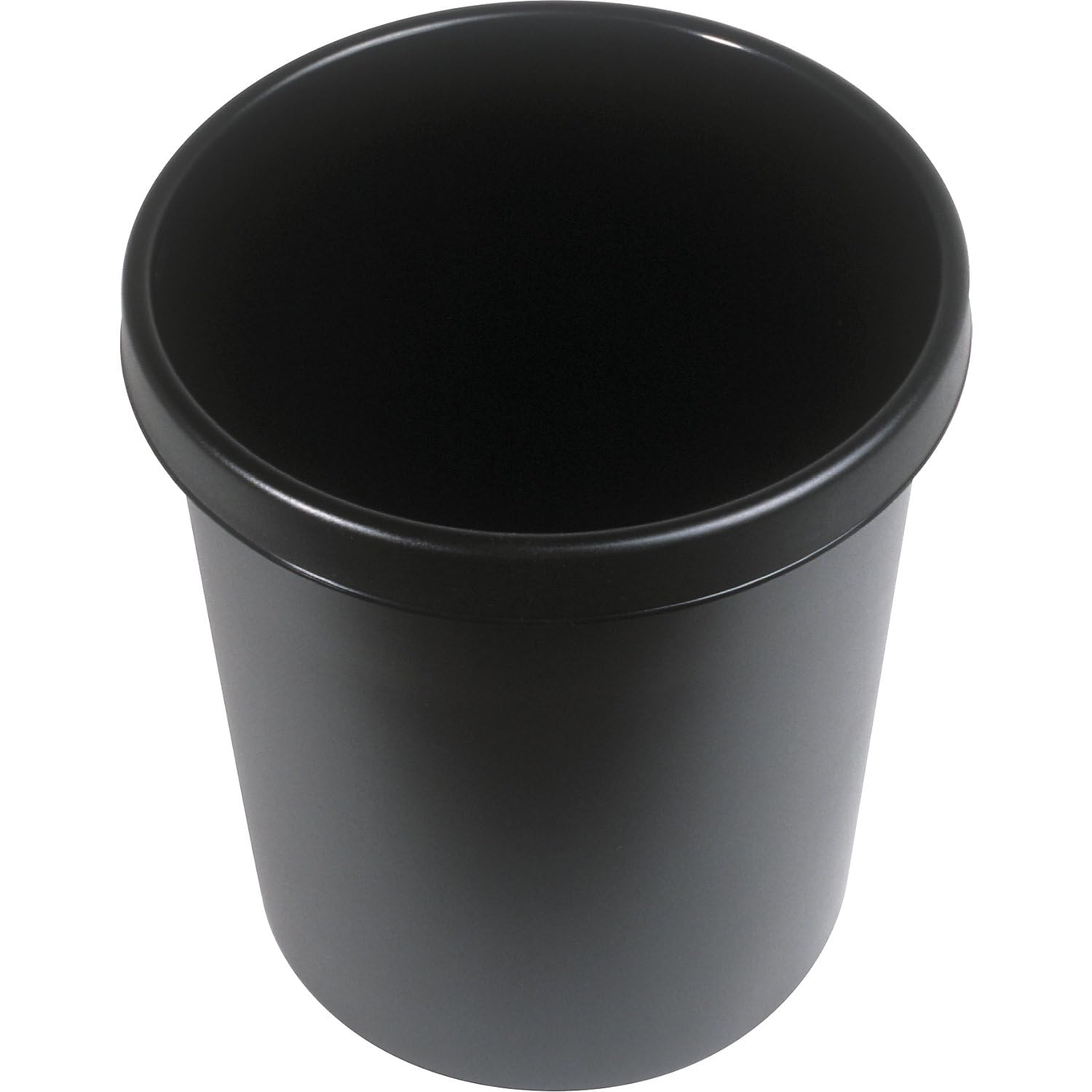 helit Kunststoff-Papierkorb - Inhalt 30 l, Höhe 405 mm, VE 5 Stk - schwarz, VE 5 Stk - Abfallkorb Kunststoffabfallsammler Papiereimer Papierkorb