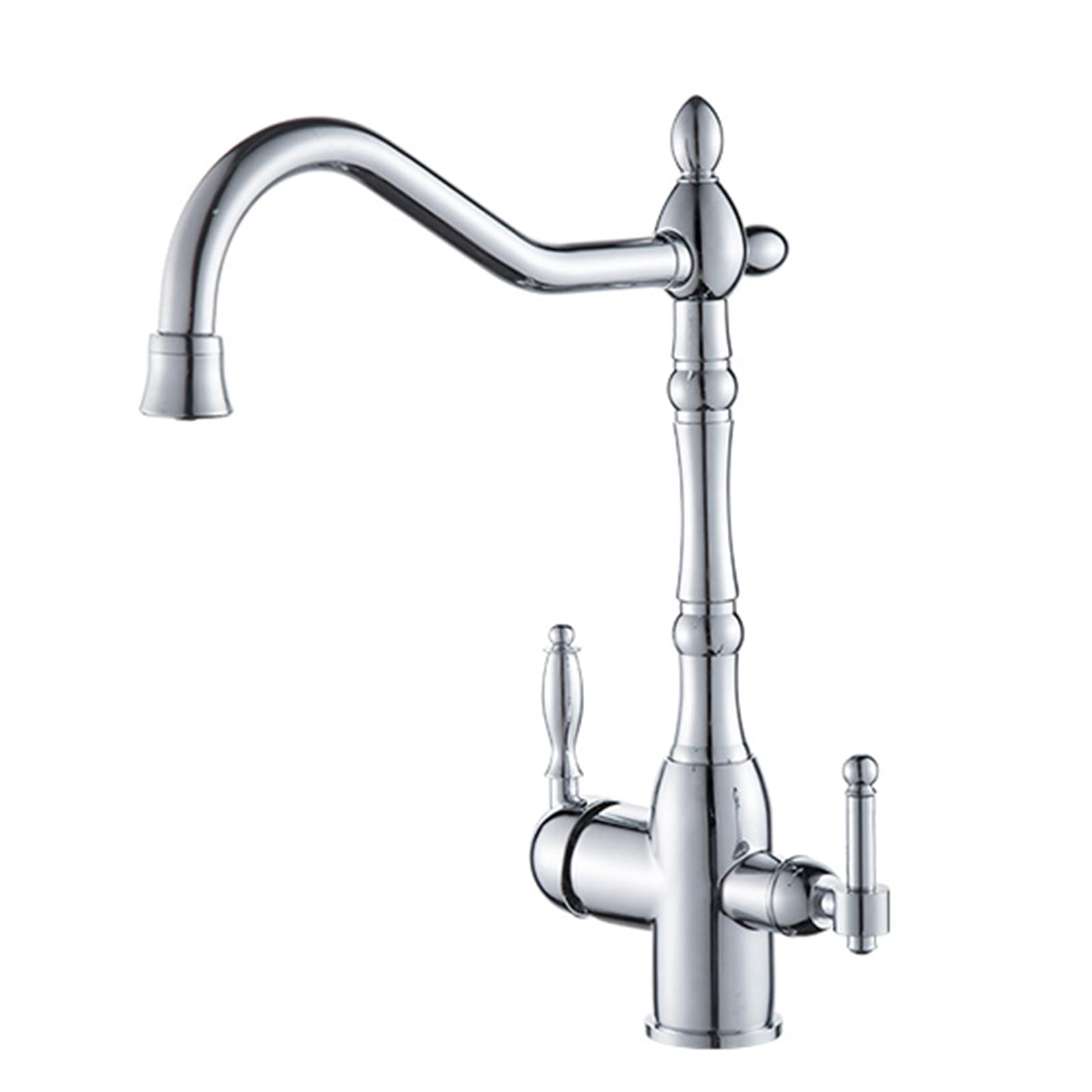 Robinet de cuisine 3 voies avec mitigeur eau potable chaude et froide