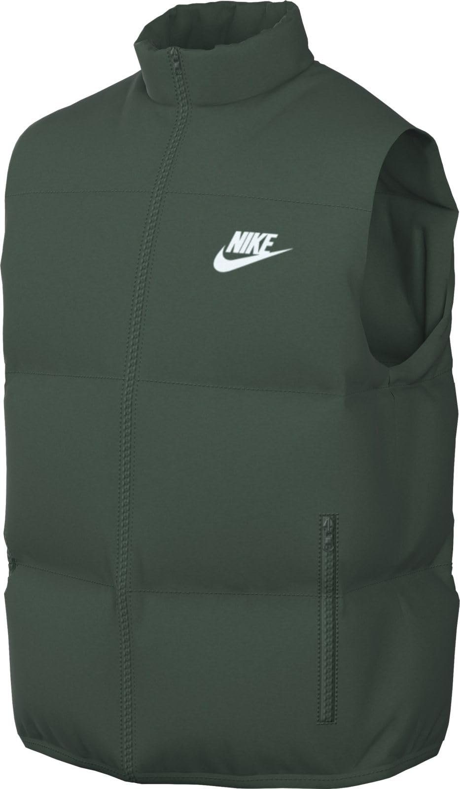 NIKE FB7373-323 M NK TF CLUB PUFFER VEST Jacket Men's FIR/WHITE Size XL