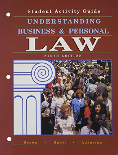 Understanding Business and Personal Law 0028006496 Book Cover