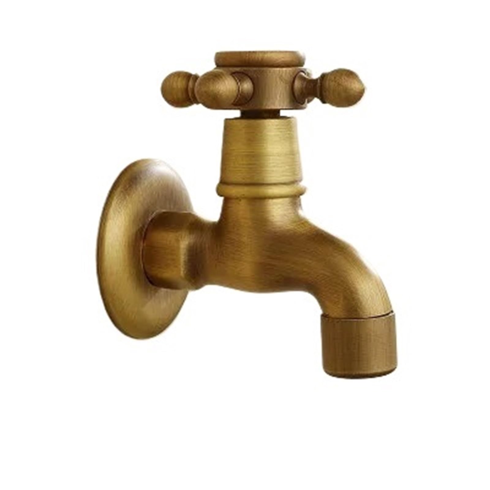 Outside Tap Brass Tap Faucet Garden Bibcocks Carved Washing Machine Outdoor Single Cold(Style E Short)