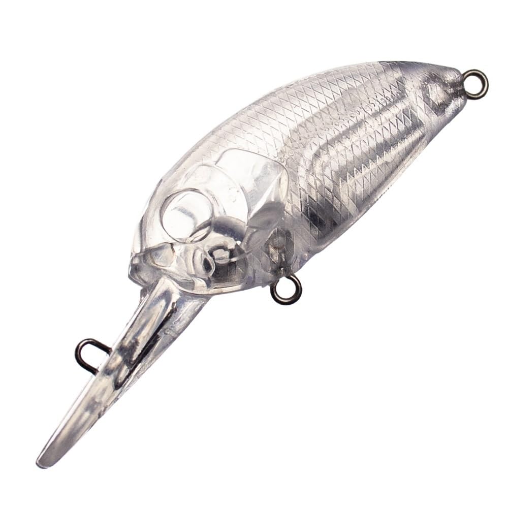 50 Uds. Crankbait en Blanco sin Pintar-cebos Duros de Buceo Medio de 5,5 cm/3,8g for Señuelos de Pesca DIY-Perfecto for Pesca de lubina