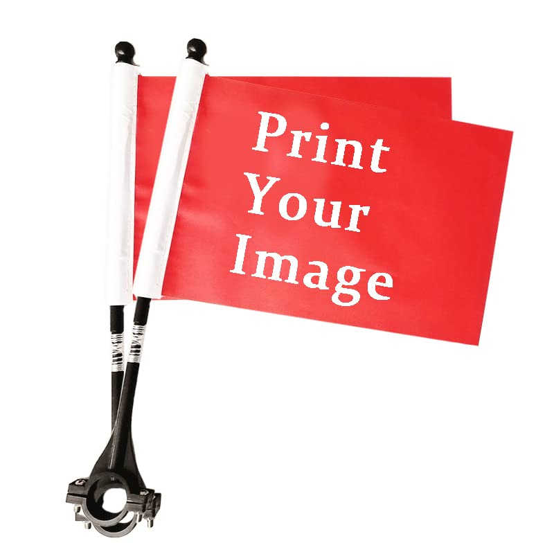 Lot De 2 Mâts à Drapeau Pour Vélo Enfant - Accessoire Décoration, Bâton En Fibre De Verre, Longueur 47 Cm - Fête, Défilé, Sécurité