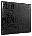 MCS MBI 13.5x12.5 Inch Embossed Gloss Expressions Scrapbook Album with 12x12 Inch Pages, Black, Embossed 